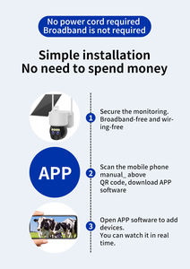 Nueva Cámara Solar 4G con Tarjeta SIM, Visión Nocturna Inalámbrica con Zoom 10X, Audio Bidireccional, IP66 para Exteriores - Product Image 5