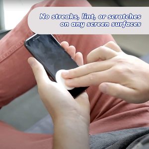 Almohadilla de limpieza de pantalla de teléfono adhesiva lavable reutilizable sin pelusa de fibra ultrafina de microfibra de gran venta personalizable a todo color - Product Image 6