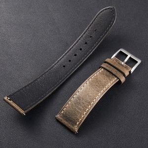 <span class=keywords><strong>Bracelet</strong></span> de montre en cuir de vachette italien haut de gamme pour Samsung Galaxy Watch 8 <span class=keywords><strong>HUAWEI</strong></span> GT6 22mm Vintage Bracelets à dégagement rapide - Product Image 2