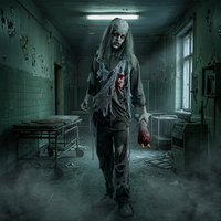 Costume de Médecin Zombie d'Halloween, Tenue d'Horreur Sanglante, Déguisement Unisexe Adulte pour Cosplay, Maison Hantée, Hommes et Femmes