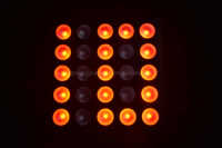 Redsun 25pcs 10W RGBW 4in1 LED DMX Matrix Panel Light 5x5 Blinder Light pour DJ Equipment and Theme Park Projection