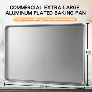 Plaque de cuisson rectangulaire en acier au carbone 66x46cm Utilisation en four commercial Écologique Chauffage <span class=keywords><strong>rapide</strong></span> - Product Image 2