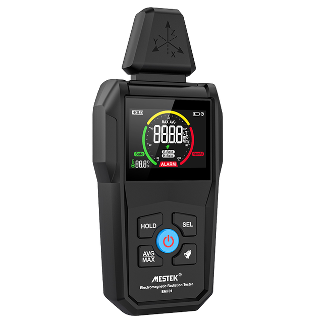 Mestek Rechargeable Counter Emission Dosimeter Electromagnetic Field Radiation Detector for Mobile Phones & Computers Emf Meter