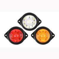 Feu de position latéral LED fixe 24V pour camion, feu de jour et de signalisation latérale pour remorque et véhicules utilitaires