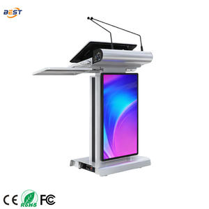 Púlpito Digital Interactivo con Pantalla Táctil Inteligente para Aula, Iglesia, Podio, Micrófono Interactivo, Animación, Tienda Minorista - Product Image 1