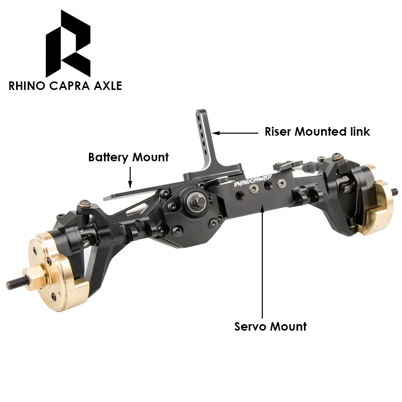 RCクローラーパーツRhinoCapraフルCNCアルミニウムオフセット