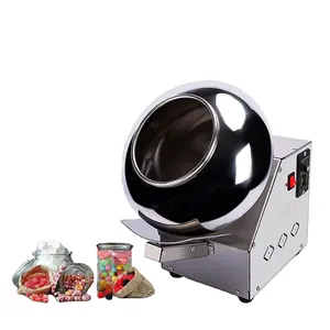 Multi-function Commercial Chocolate Coating Machine Automatic Rotating Electric Round Food Nuts Sugar Candy Coating Machine