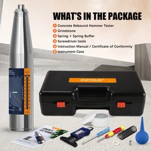 Probador de Rebote de Concreto, Martillo Digital para Pruebas de Resistencia del Concreto con Yunque de Acero para Pruebas de Mortero - Product Image 6