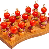 Houten Bamboe En Hout Voedsel Vork Rek Lolly Boom Display Stand Houten Suiker Gecoate Haws Stok Suikerbasis Fruit Display Stand