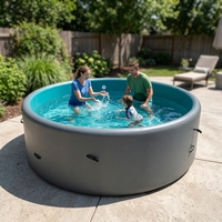 Piscine gonflable familiale et pour enfants, grande et durable, portable, pour nouveau-nés, écologique, pour les fêtes aquatiques d'été