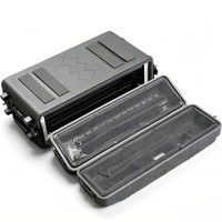 Boîtier de montage en rack empilable 19 pouces 2U 3U 4U 6U, boîte à outils roulante en HDPE durable pour le stockage d'équipements de scène et de sonorisation