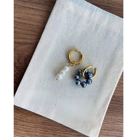 Pendientes Colgantes de Perlas de Agua Dulce Hechos a Mano, Aros Chapados en Oro Barroco, Joyería Minimalista y Delicada para Bodas, Regalos para Ella