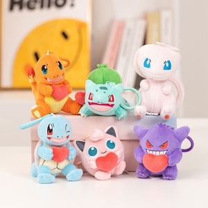 Vente en gros de porte-clés en <span class=keywords><strong>peluche</strong></span> Pokémon de haute qualité, originaux, Pikachu, Psyduck, Eevee, jouets en <span class=keywords><strong>peluche</strong></span> - Product Image 3