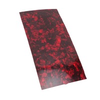 Plaque de placage de guitare en celluloïd rouge, 19.7x9.8cm, épaisseur 0.8mm, accessoire de décoration