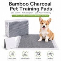 Almohadillas de Entrenamiento para Mascotas con Carbón de Bambú Ecológicas con Logotipo Personalizado, Secado Rápido, Control de Olores, Desechables, para Orina de Perro, Bajo MOQ