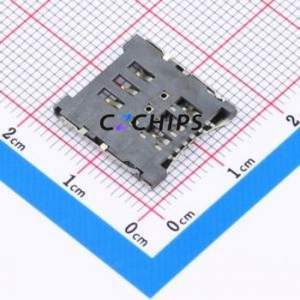 SMO-1512 SIM Card Connector SMD Connector Flip Cover Type Micro SIM Card Card Holder 1.8mm - Product Image 2