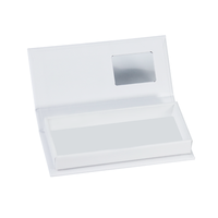 Boîte en papier portable haut de gamme personnalisée avec logo gratuit pour cils à bande complète Boîte d'emballage étanche pour cils d'impression à chaud