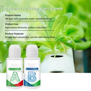 Gránulos Nutritivos para Cultivo Hidropónico; Fertilizante Granular Sólido Tipo AB Soluble en Agua; Fertilizante AB - Product Image 6