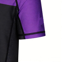 Rashguard Lengan Pendek Desain Terbaru 2026 untuk Pria, untuk Brazilian Jiu Jitsu, Kaos Grappling No Gi, Bahan Elastis & Anti Bau
