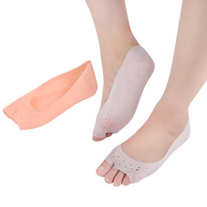 Protezione per Piedi Traspirante, <span class=keywords><strong>Calzini</strong></span> in Gel Idratante per Tallone, <span class=keywords><strong>Calzini</strong></span> Aperti sulle Dita - Product Image 1