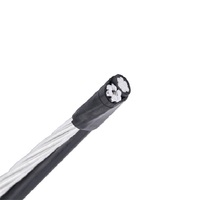 0.6/1kv XLPE isolé ABC conducteur en aluminium faisceau aérien câble électrique avec ACSR AAC AAAC fil nu