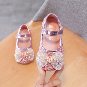 Chaussures pour enfants, chaussures de princesse brillantes avec strass, chaussures pour bébés filles pour les fêtes et les mariages - Product Image 3