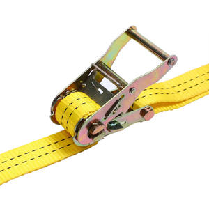 Haute qualité en gros 1.5 "2T Heavy Duty tendeur Cargo arrimage Transport ceinture Double J crochet cliquet sangle arrimage camion - Product Image 5