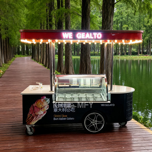 Vitrine réfrigérée mobile sur chariot, Camion de crème glacée, Chariot à fleurs d'extérieur - Product Image 3