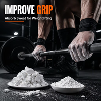 Poudre de magnésie de qualité supérieure pour la gym, absorbant la transpiration, pour une adhérence stable lors de la musculation et de l'escalade.