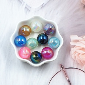 Venta al por Mayor de 100 Piezas de Cuentas Acrílicas Redondas de 15 mm con Dibujos Animados, para Hacer Pulseras, Adornos, Llaveros, Accesorios para Bolígrafos - Product Image 2