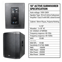 [X415D ou X412D] DSP RMS 500/600W CLASSE D 15''/12'' Haut-parleur actif Équipement professionnel Système de sonorisation de scène Événement Fête DJ OEM