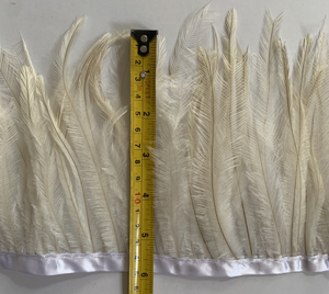 Hs-48 15 gam/mét nhỏ đà điểu lông rìa tẩy trắng trắng cho tiệc cưới - Product Image 3