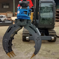HOMIE Rotating Timber Grapple 6-8ton Heavy Duty Excavator Wood Grab for Forest Logging