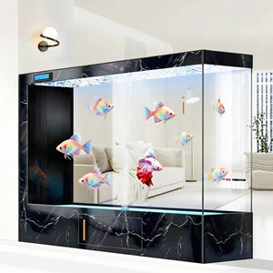 <span class=keywords><strong>Aquarium</strong></span> de poissons de grande taille en verre ultra blanc de 5 pieds 160 <span class=keywords><strong>200</strong></span> gallons avec support et armoire - Product Image 5