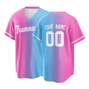 Maillot de baseball vierge de haute qualité, personnalisable OEM, en maille, pour adulte, vêtement de sport - Product Image 2