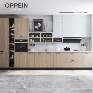 OPPEIN legno massello essiccatore per piatti bianco mobile da cucina in marmo etiopico Birr melamina moderna 5 anni - Product Image 1