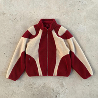 Veste en polaire sherpa réversible pour homme, style streetwear hip-hop, avec fourrure, motif Teddy, pour l'extérieur, hiver, motif 8 Ball, vente en gros