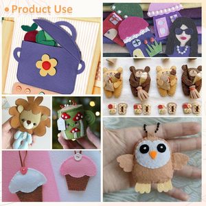 1.4mm dày mềm cảm thấy tấm vải 12 loại morandi loạt màu sắc cảm thấy gói cho Diy Craft may hình vuông không dệt Chắp vá - Product Image 2