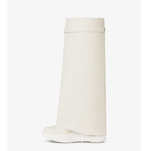 2024 automne et hiver bout rond grande boucle de tube droite à paroi ronde boucle de <span class=keywords><strong>requin</strong></span> bottes mi-longues - Product Image 4