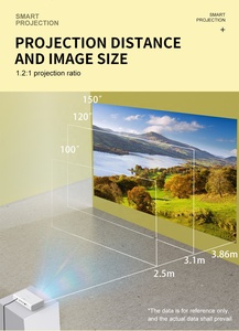 <span class=keywords><strong>โปร</strong></span>เจคเตอร์ภาพยนตร์อัจฉริยะ DLP <span class=keywords><strong>โฮม</strong></span>เธียเตอร์ ซีนีม่า 3 มิติ วิดีโอ ทีวี แบตเตอรี่ในตัว 1080P 4K-Laser Android 5G เชื่อมต่อโทรศัพท์ไร้สาย เล่นเกมส์ WiFi - Product Image 2