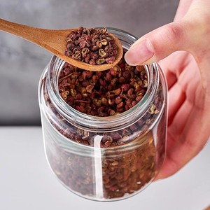 Pot de conservation alimentaire en <span class=keywords><strong>verre</strong></span> hermétique de 300 ml, récipient à épices de cuisine, bouteille en <span class=keywords><strong>verre</strong></span> vide avec couvercle en plastique pour l'emballage - Product Image 4