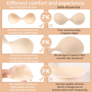 Sous-vêtements en silicone Nude personnalisés <span class=keywords><strong>Soutien</strong></span>-<span class=keywords><strong>gorge</strong></span> en silicone collant sans trace pour les seins, doux et confortable - Product Image 5