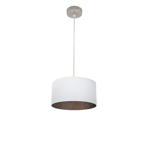 Lampada a sospensione 1xE27 in nichel e bianco ossidato, dimensioni 30x30 cm, ideale per l'illuminazione di spazi moderni e decorativi. - Product Image 1