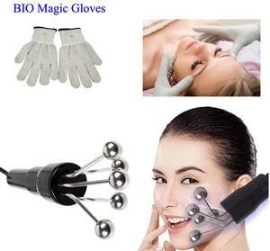 Au-032 viso e collo massaggiatore BIO <span class=keywords><strong>Micro</strong></span> corrente terapia BIO guanti di serraggio per il viso 2 in 1 macchina di bellezza - Product Image 4