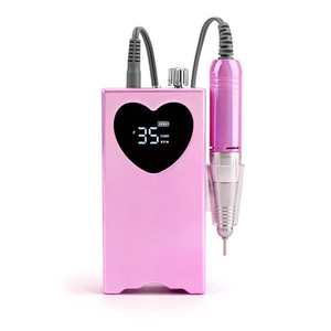 Perceuse à ongles électrique sans fil professionnelle Portable 6 têtes manucure pédicure polisseuse 35000 tr/min Rechargeable à faible bruit - Product Image 3