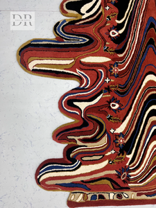 พรมเปอร์เซียทำด้วยมือขนาดใหญ่พรมปูพื้นขนสัตว์สีแดงอ่อนสไตล์โมเดิร์นสำหรับบ้านห้องนอนห้องนั่งเล่นห้องรับประทานอาหาร - Product Image 3