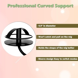 Hot bán Cửa hàng đầu con người mô hình ren phía trước tổng hợp Braid xoăn tóc giả phần mở rộng tóc kim loại xoay hiển thị giá đứng chủ - Product Image 2