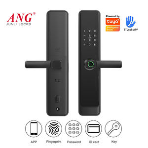 باب بوابة ذكي من الألومنيوم الأمامي uya Ttlock ببصمة الإصبع قفل إلكتروني - Product Image 4