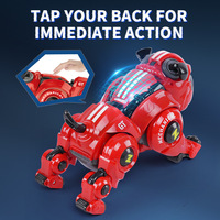 Perro Mecánico Realista con Control Remoto Eléctrico Personalizado, Juguete de Perro Bulldog con Sensor Inteligente, Robot Interactivo para Mascotas, Juego Educativo Temprano para Niños