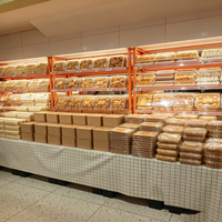 Fabriek die glazen taartvitrine, commerciële bakkerijvitrine en gebakvitrine met LED-verlichting levert